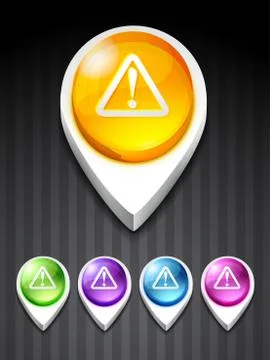 Error 3d icon Stock Illustration