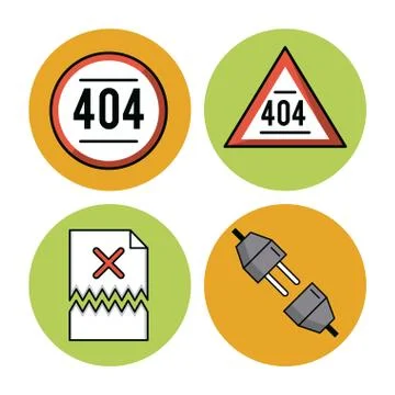 Error 401 icons vector illustration Stock Illustration