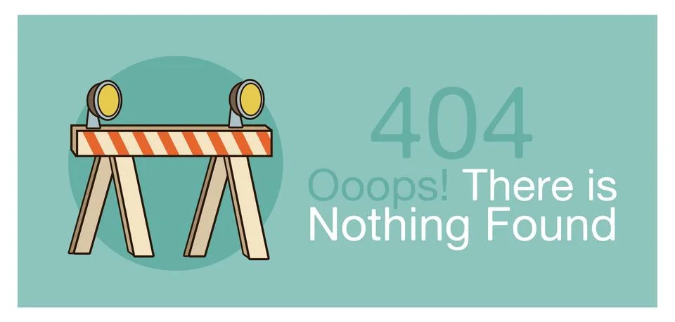 Error 404 banner, vector illustration Illustrazione stock