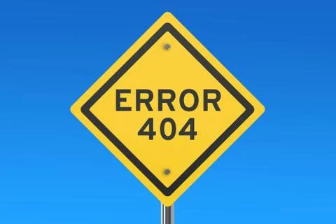 Error 404 concept on the road sign イラスト素材