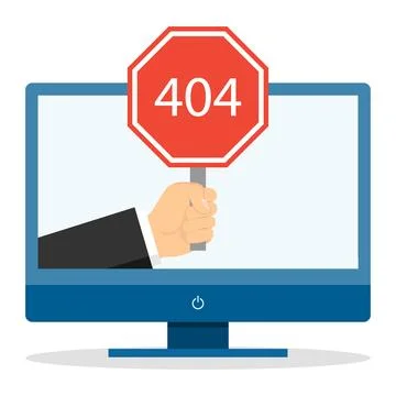 Error 404. Error of site page 404. Vector illustration. Stockillustratie