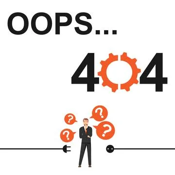 Error 404. Error of site page 404. Vector illustration. 库存插图