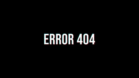 Error 404 Glitch Animation with Digital Distortion and RGB Split Effect Stock Footage 329912100