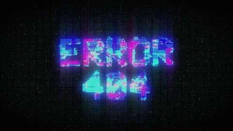 ERROR 404. Glitch Text Animation. 404 Error inscription on digital screen Stock Footage 233015722