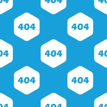Error 404 hexagon pattern Stock Illustration