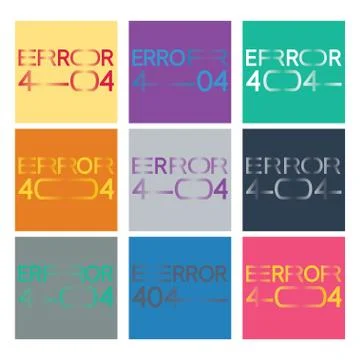 Error 404 Stock Illustration