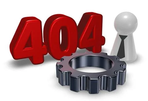Error 404 Illustrazione stock