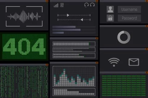 Error 404. 库存插图