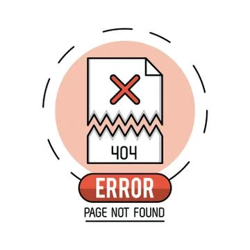 Error 404 infographic vector illustration Stockillustratie