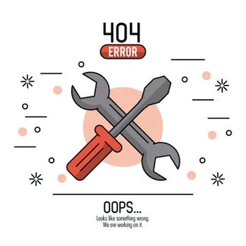 Error 404 infographic vector illustration 스톡 일러스트