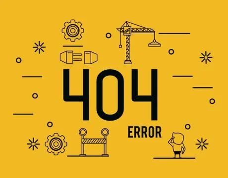 Error 404 infographic vector illustration Illustrazione stock