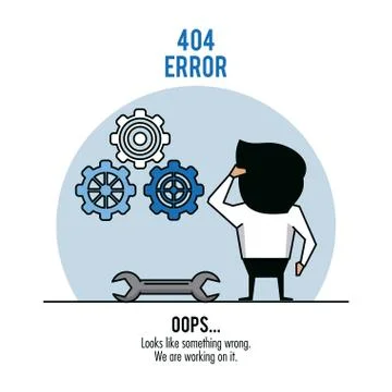 Error 404 infographic vector illustration 스톡 일러스트
