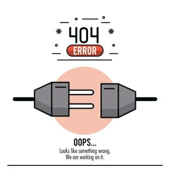 Error 404 infographic vector illustration Stock-Illustration