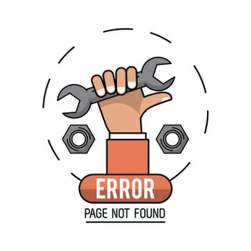 Error 404 infographic vector illustration Stock Illustration