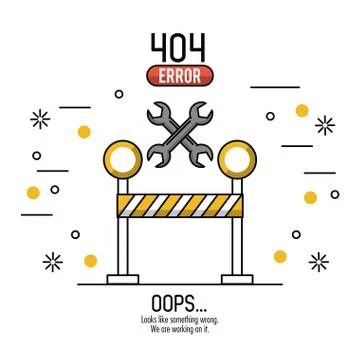 Error 404 infographic vector illustration Stock-Illustration