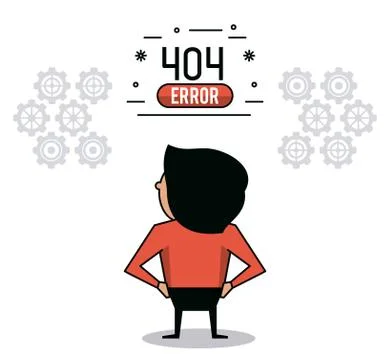 Error 404 infographic vector illustration Stockillustratie