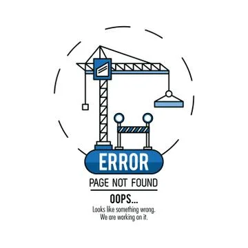 Error 404 infographic vector illustration Illustrazione stock