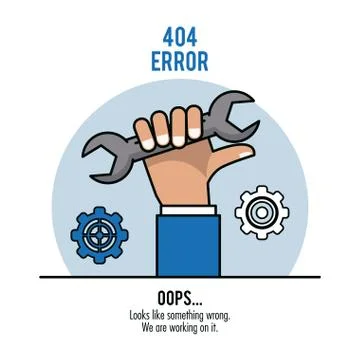 Error 404 infographic vector illustration Stock-Illustration