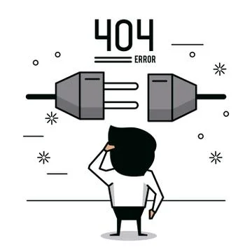 Error 404 infographic vector illustration Stock Illustration