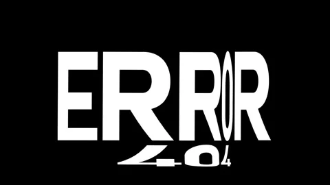 Error 404 Kinetic Warp Text Animation Stock Footage 314998460