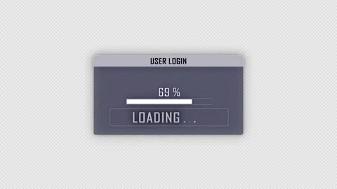 ERROR 404 Loading Bar and Glitch Text, Animation, Background, Loop Vidéo 322146733