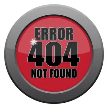 Error 404 Not Found Dark Metal Icon Stock Illustration