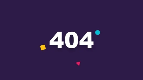 Error 404 Not Found Page Animation. Stock Footage 334659072