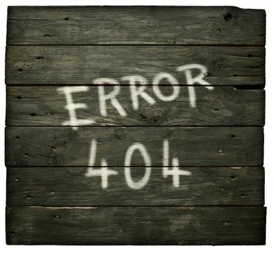 Error 404 on old wooden planks イラスト素材