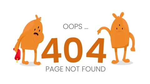 Error 404 Page not found Stock Footage 265052368