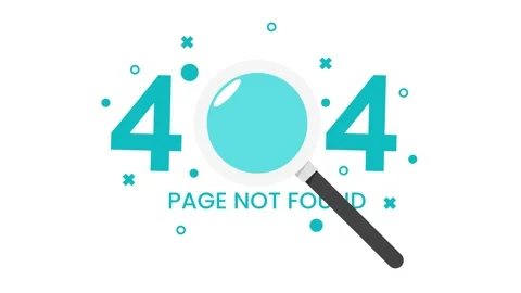 Error 404 Page not found Stock Footage 265052383