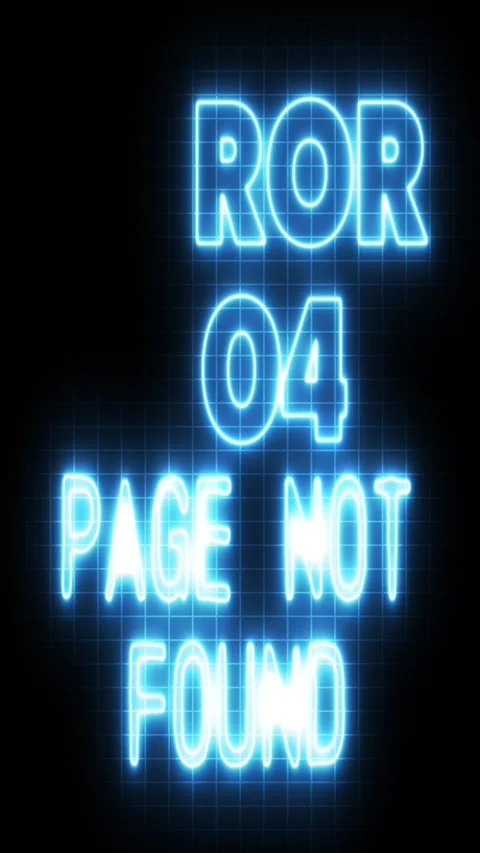 Error 404 page not found vertical blue animation text sign Stock Footage 300363274