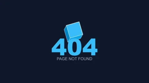 Error 404 Page Not Found Message. Stock Footage 334659084