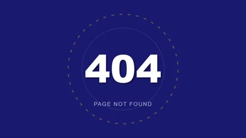Error 404 Page Not Found Message. Stock Footage 334659097