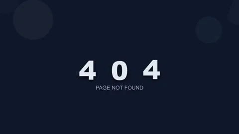 Error 404 Page Not Found Screen. Stock Footage 334659100
