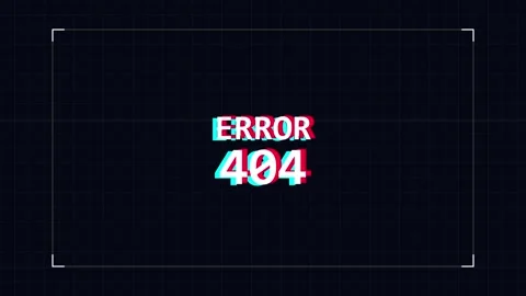 Error 404 page not found message on a digital screen representing website Stock-Footage 345587818