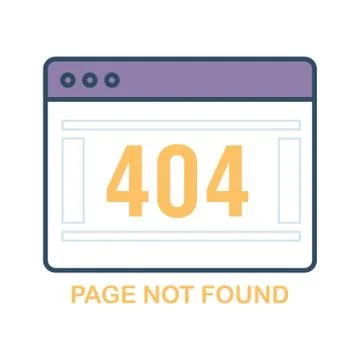 Error 404. Page not found. Stockillustratie