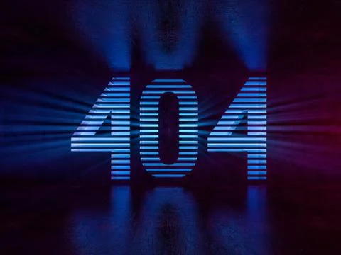 Error 404. Page not found. 3D Illustrazione stock