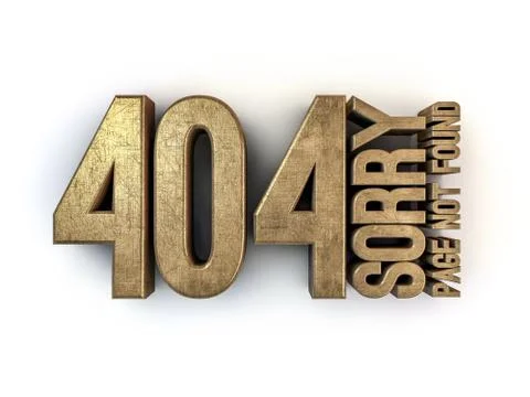 Error 404. Page not found. 3D Stock Illustration