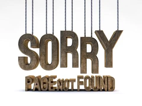 Error 404. Page not found. 3D Stock-Illustration