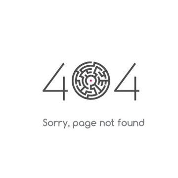 Error 404 page not found. Stock Illustration