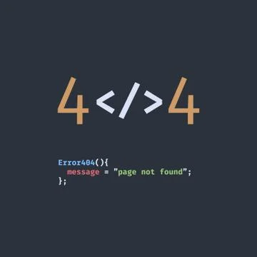 Error 404 page not found. 스톡 일러스트