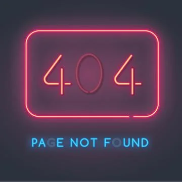 Error 404 page not found. Illustrazione stock