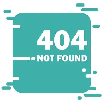 Error 404 page not found layout vector design. Website Modern creative concept Ilustración de archivo
