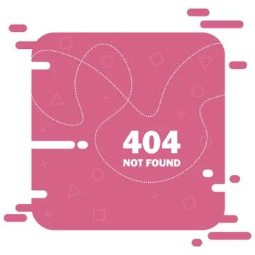 Error 404 page not found layout vector design. Website Modern creative concept 스톡 일러스트