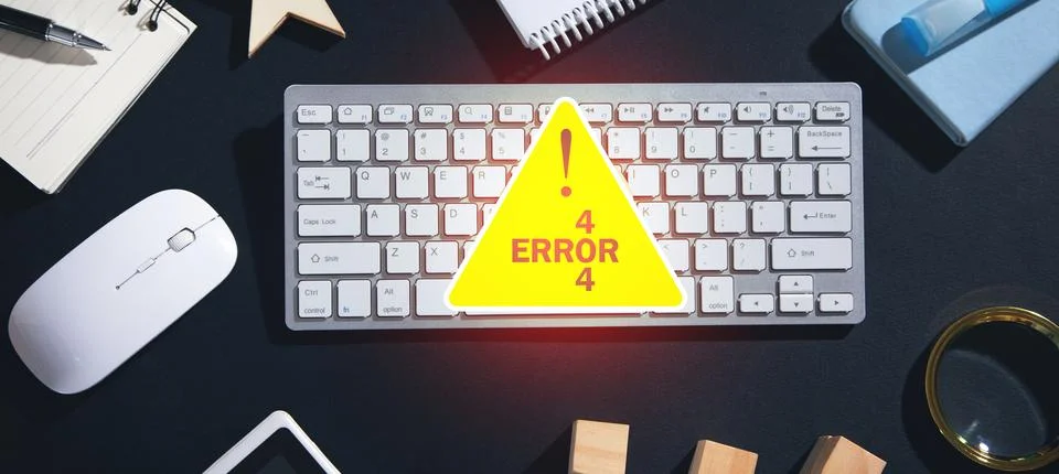 Error 404. Page not found. Internet Stock Photos