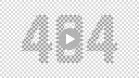 Error 404 page with play button Stockillustratie