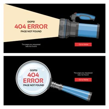 Error 404 page vector internet problem web warning message webpage not found Stock Illustration