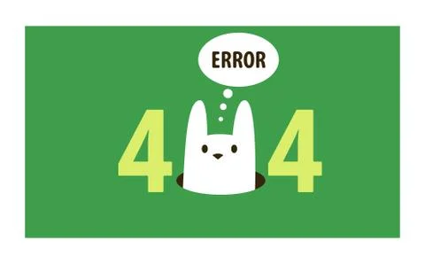 Error 404 page vector internet problem or web warning message webpage not found Stock Illustration
