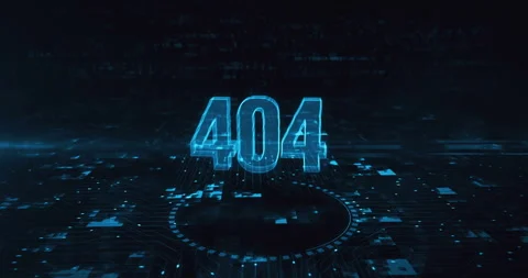 Error 404 problem symbol cyber concept Stock Footage 320170243