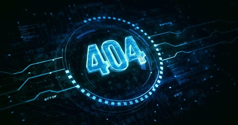Error 404 problem symbol digital concept Stock Footage 320171437